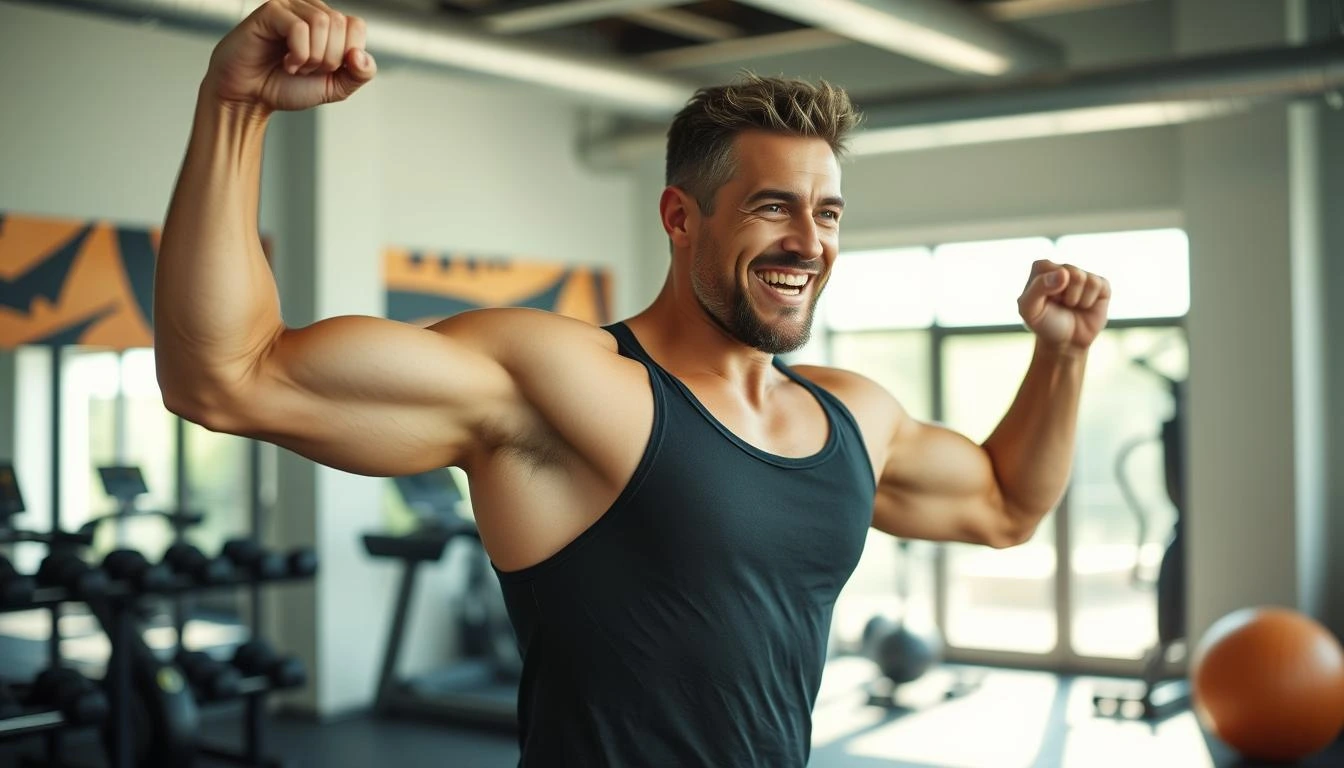 Man experiencing increased energy and vitality from Testosil testosterone booster